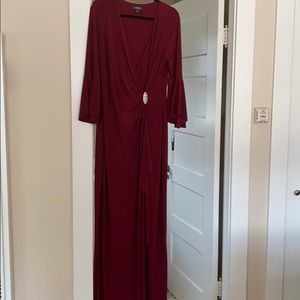 NWT beautiful wine colored long dress.